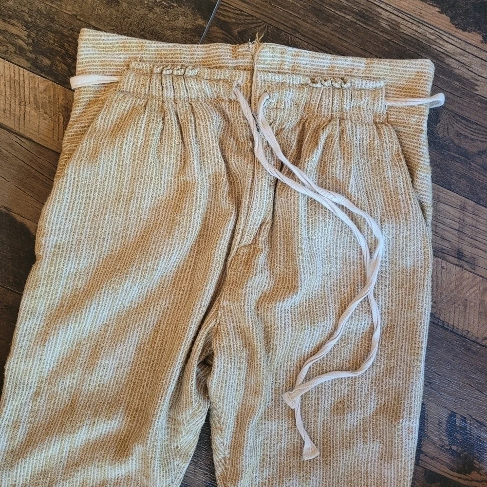 Free People Light at Sunrise Women's Cotton Striped Pants Size 8